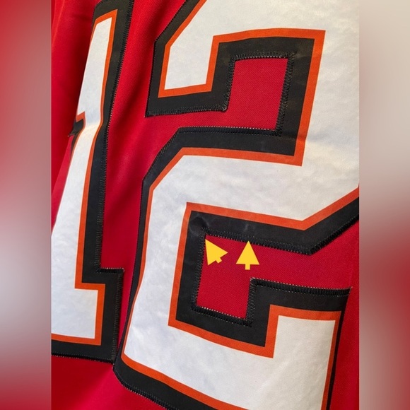 NFL Tampa Bay Buccaneers Tom Brady Nike Dri-Fit Red Vapor Jersey Men’s XL - Picture 6 of 12